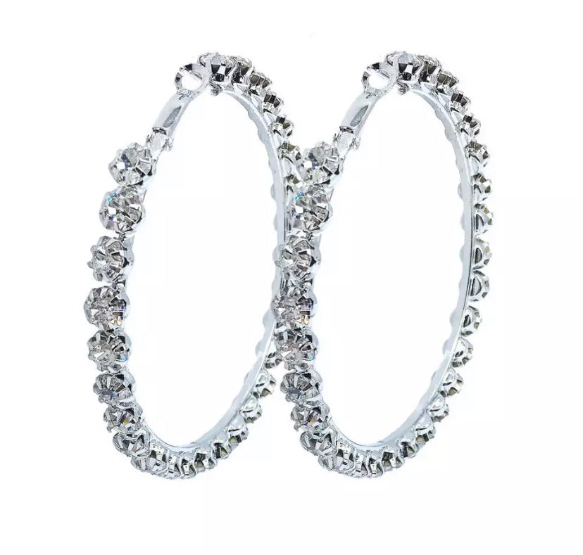 Medium Icy Hoops